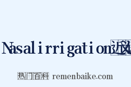 Nasalirrigation近义词是什么意思的图片